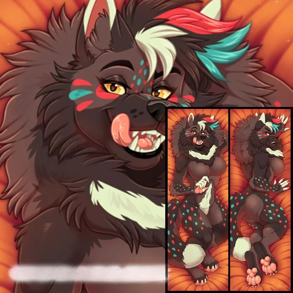 180x60cm Dakimakura Anime Furry Pike (Muttasaur) LitchieDraw Double Sided Print Pillowcase Life Size Body Pillow Cover Decor
180x60cm Dakimakura Anime Furry Pike (Muttasaur) LitchieDraw Double Sided Print Pillowcase Life Size Body Pillow Cover Decor