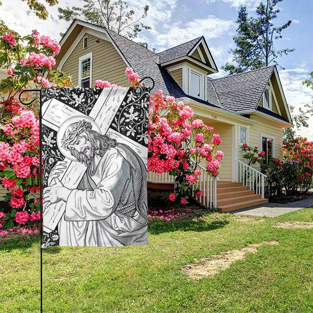Christian Drawings Garden Flag,Double-Sided Flag,Outdoor Decoration Flag,Courtyard Flag
Christian Drawings Garden Flag,Double-Sided Flag,Outdoor Decoration Flag,Courtyard Flag