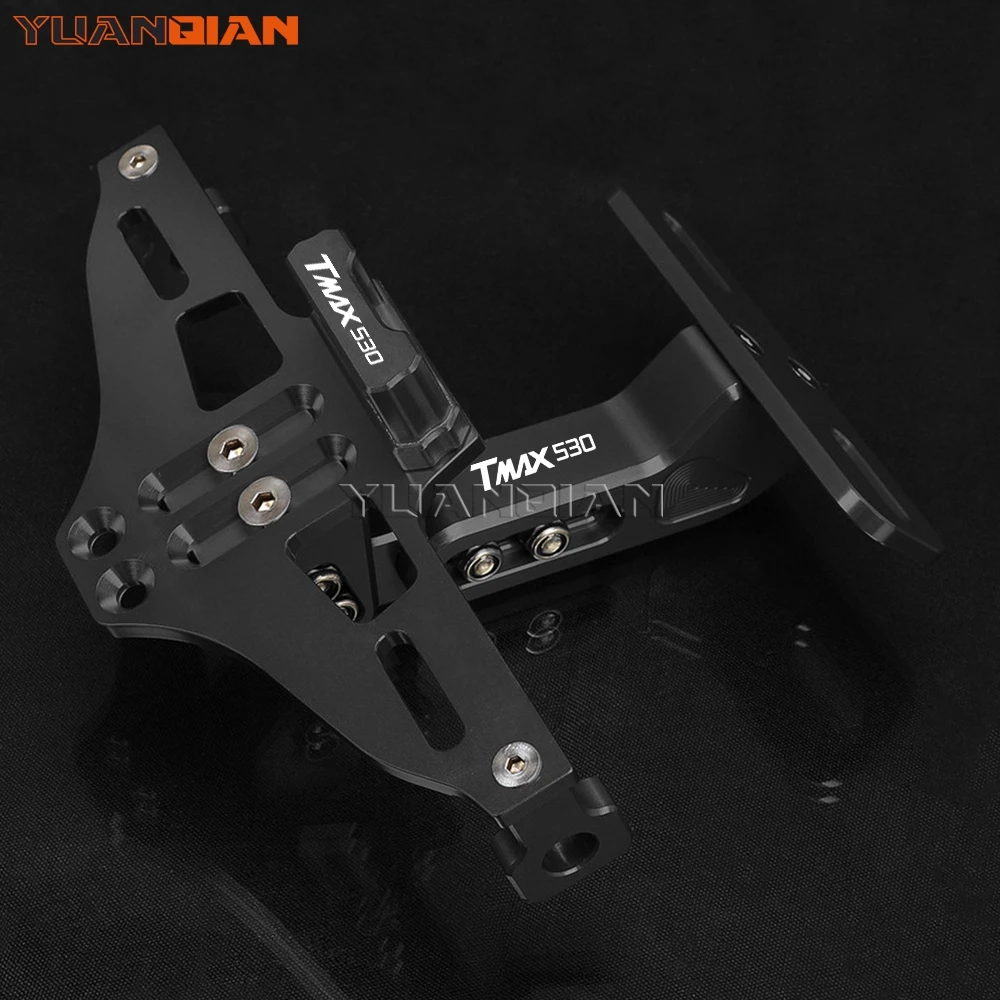 

For YAMAHA T-MAX TMAX 530 TMAX530 SX/DX 2001-2024 2023 2022 Motorcycle Rear License Plate Bracket Holder Turn Signal Lights LED