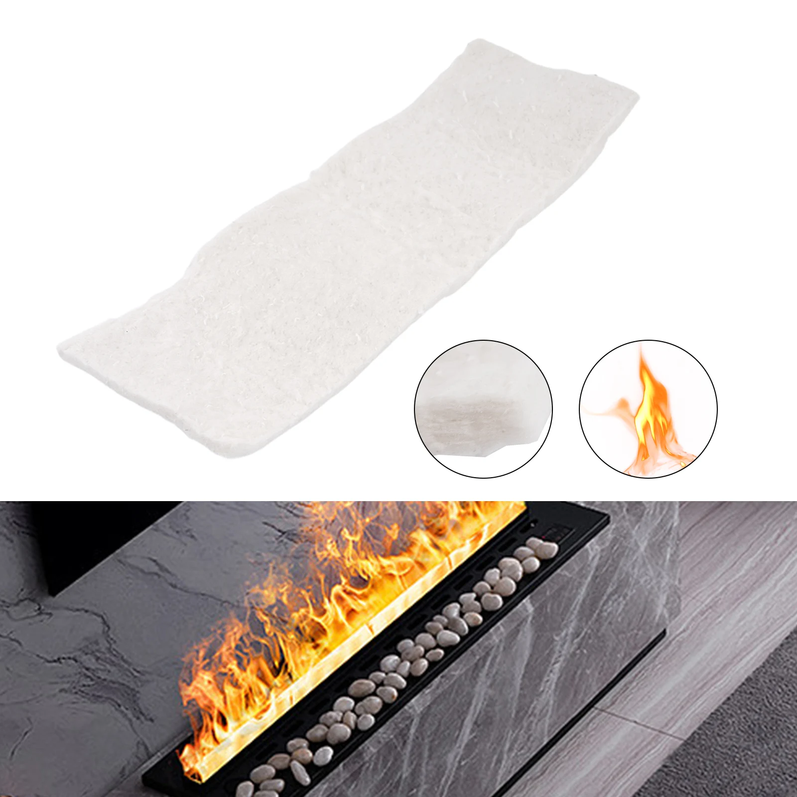 

Fireplace Blanket 1Pcs 1206 ℃ CMS Bio-fibres Increases Savings Accessories Easy To Use Environmentally High Quality