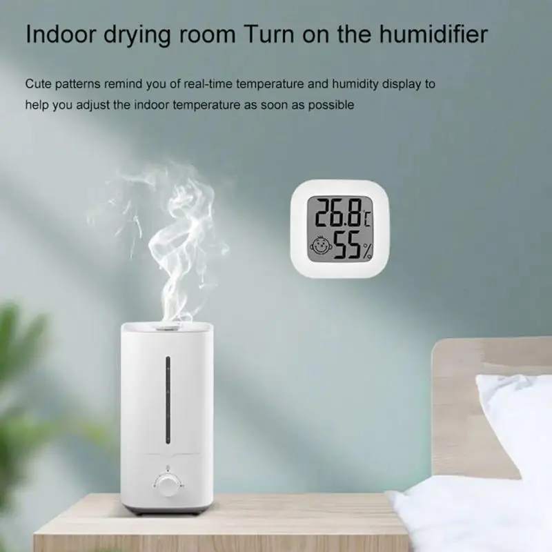 CoRui Mini Temperature & Humidity Sensor With Emotional Face Indoor Thermohygrometer With Digital Display
CoRui Mini Temperature & Humidity Sensor With Emotional Face Indoor Thermohygrometer With Digital Display