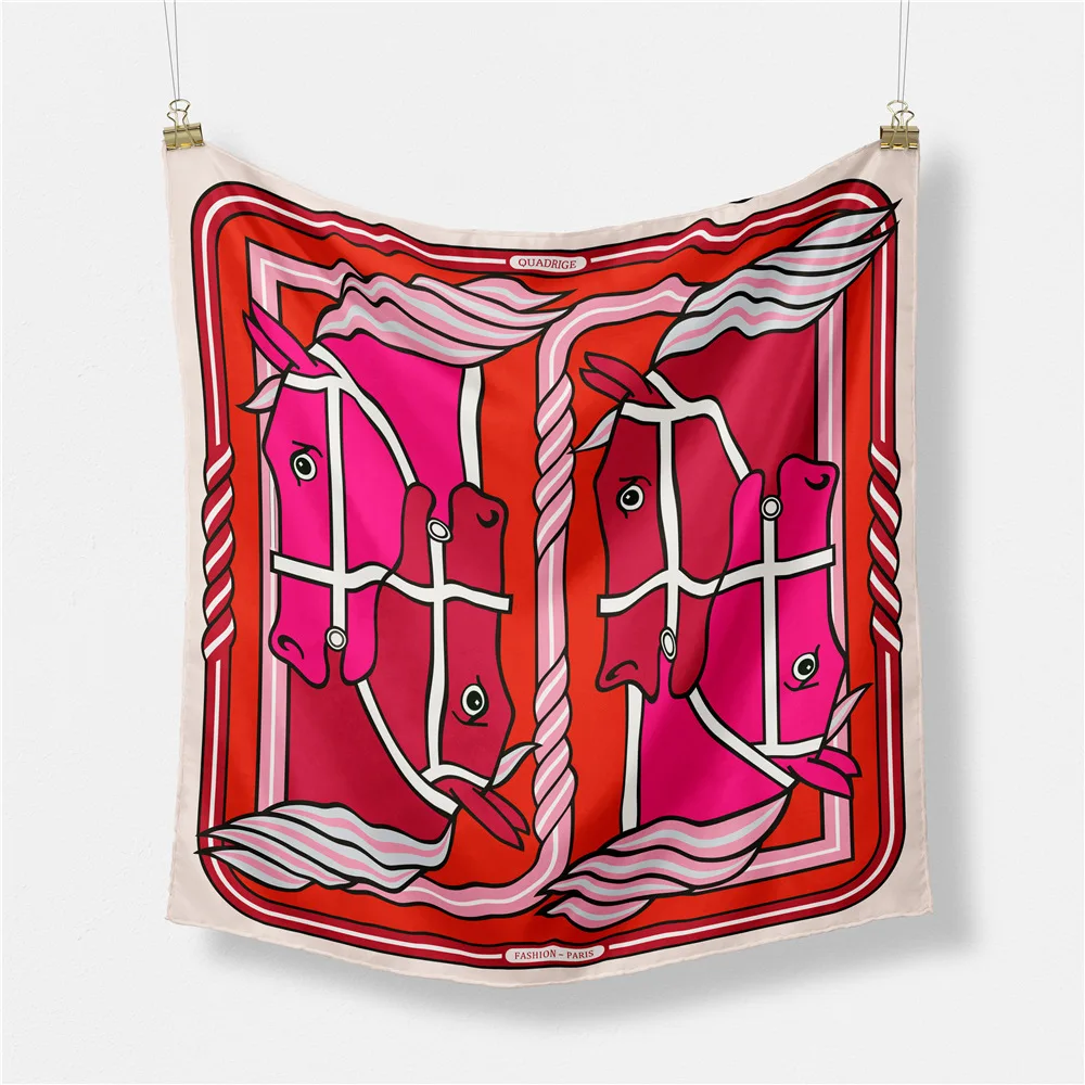 53CM European 2022 New Geometric War Horse Printing Ladies Twill Silk Kerchief Decoration Fashion Women's Neck Cover Hair Scarfs
53CM European 2022 New Geometric War Horse Printing Ladies Twill Silk Kerchief Decoration Fashion Women's Neck Cover Hair Scarfs
