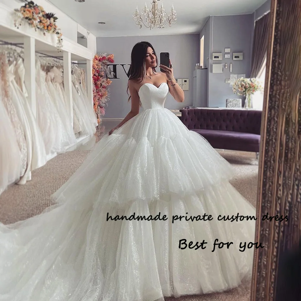 White Tulle Princess Wedding Dresses Sweetheart Vintage Church Bridal Gowns 2023 Luxury Long Wedding Dress Customized
White Tulle Princess Wedding Dresses Sweetheart Vintage Church Bridal Gowns 2023 Luxury Long Wedding Dress Customized