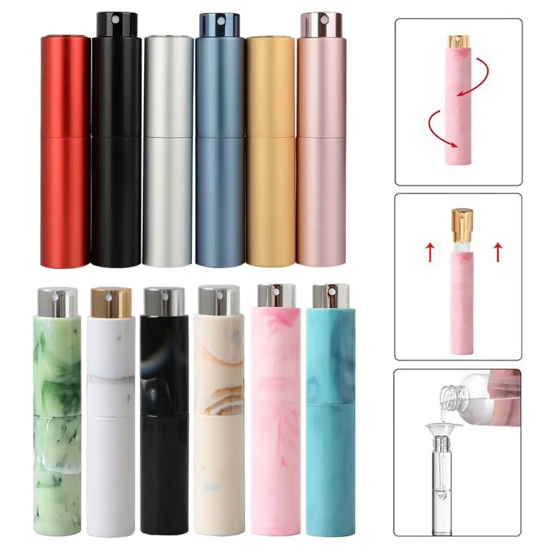1pc 10ml Spray Perfume Bottle Rotary Head Metal Glass Refillable Travel Portable Case Tank Aluminum Nozzle Cosmetic Container
1pc 10ml Spray Perfume Bottle Rotary Head Metal Glass Refillable Travel Portable Case Tank Aluminum Nozzle Cosmetic Container