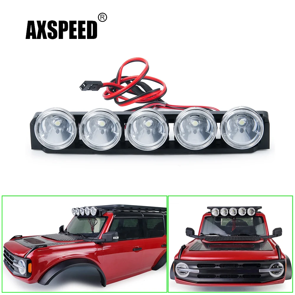 AXSPEED 5 светодиодов освещение для крыши фотоэлемент для фотоэлементов TRX4 Бронко 1/10 радиоуправляемая модель гусеничного автомобиля обновленные детали аксессуары
AXSPEED 5 светодиодов освещение для крыши фотоэлемент для фотоэлементов TRX4 Бронко 1/10 радиоуправляемая модель гусеничного автомобиля обновленные детали аксессуары