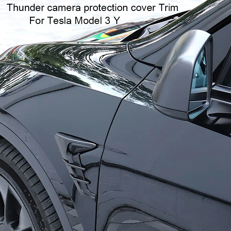 For Tesla model 3 Y Thunder camera protection cover Trim Carbon fiber ABS Side Fender 2PCS
For Tesla model 3 Y Thunder camera protection cover Trim Carbon fiber ABS Side Fender 2PCS