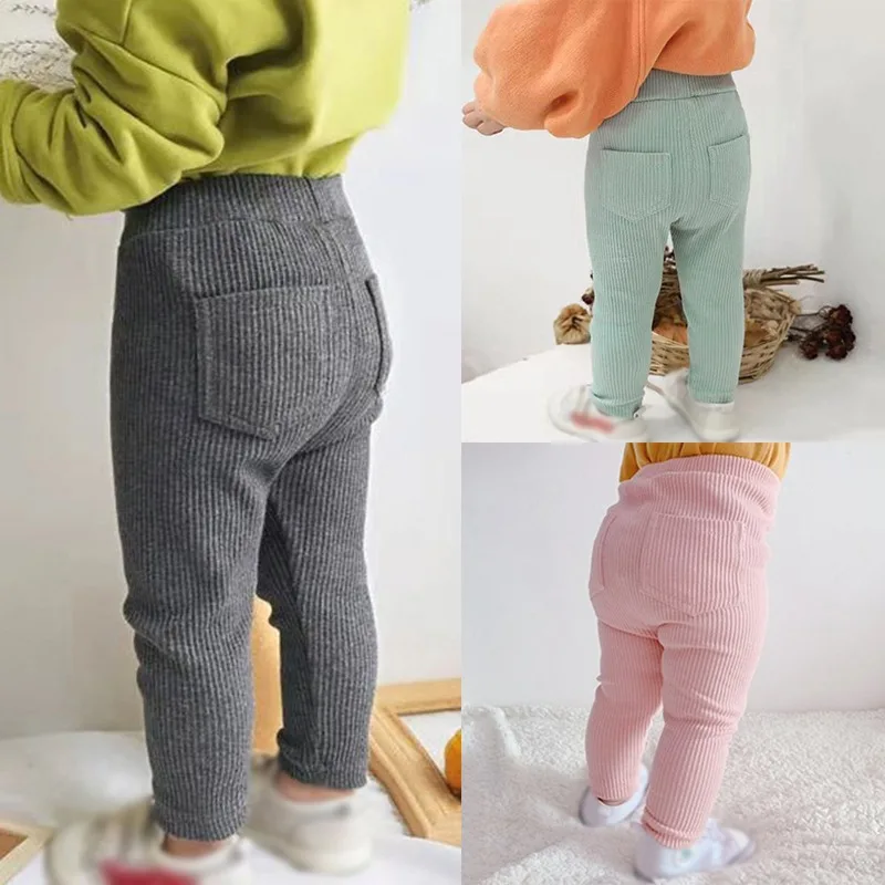 

Женские демисезонные детские брюки, леггинсы для новорожденных девочек, однотонные хлопковые брюки-карандаш, детские леггинсы, детские брюки