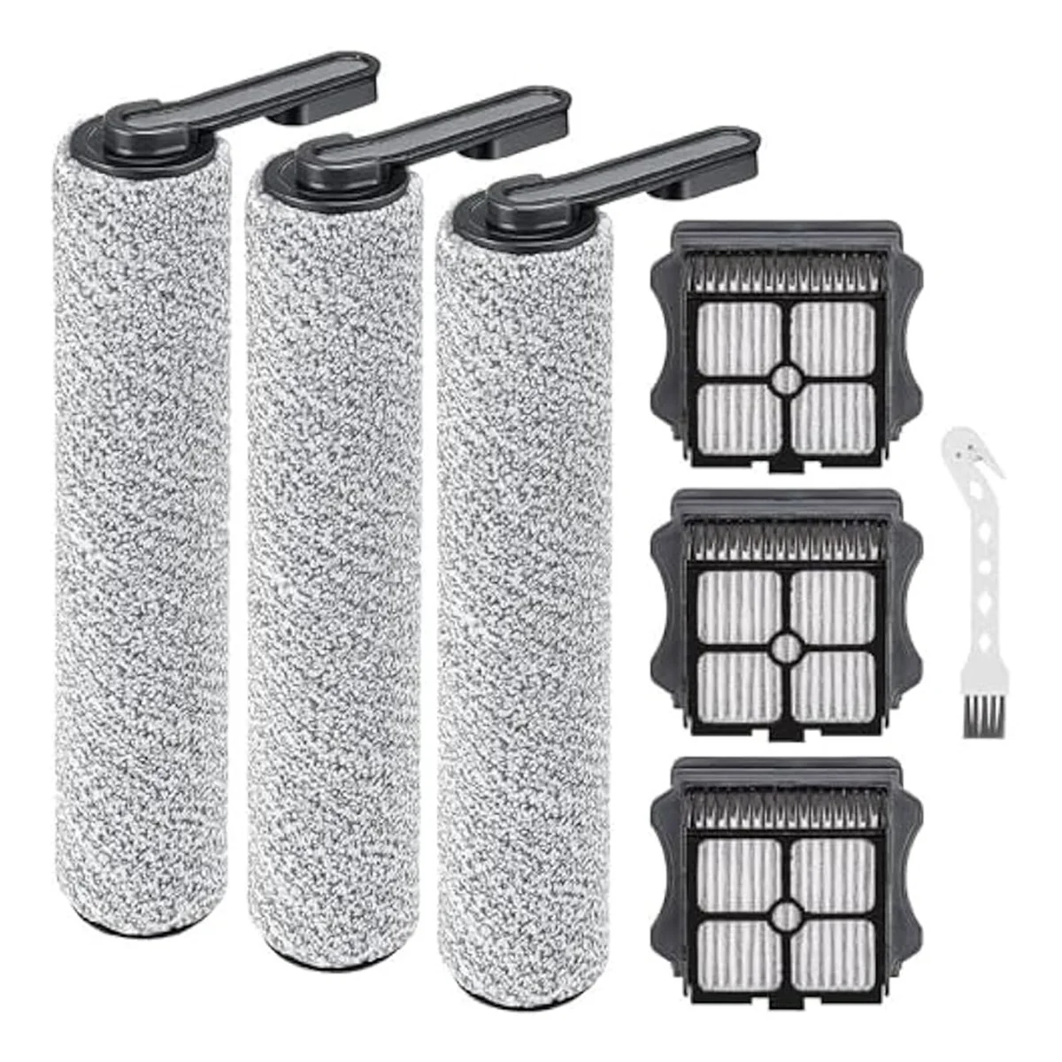 Replacement Parts for Tineco Floor ONE S5/Floor One S5 Pro 2 Cordless Vacuum Cleaner,3Pcs Brush Rollers,3Pcs HEPA Filter 
Replacement Parts for Tineco Floor ONE S5/Floor One S5 Pro 2 Cordless Vacuum Cleaner,3Pcs Brush Rollers,3Pcs HEPA Filter