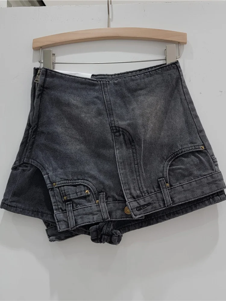 Streetwear Retro Irregular Denim Shorts For Women Fashion Sexy High Waist Short Jeans Female 2023 Summer New Trend Y924
Streetwear Retro Irregular Denim Shorts For Women Fashion Sexy High Waist Short Jeans Female 2023 Summer New Trend Y924