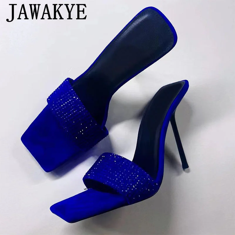 Flock Rhinestone Square Toe High Heel Shoes Women Slippers Slip On Thin Heels Stiletto Ladies Shoes Party Wedding Shoes Bride
Flock Rhinestone Square Toe High Heel Shoes Women Slippers Slip On Thin Heels Stiletto Ladies Shoes Party Wedding Shoes Bride
