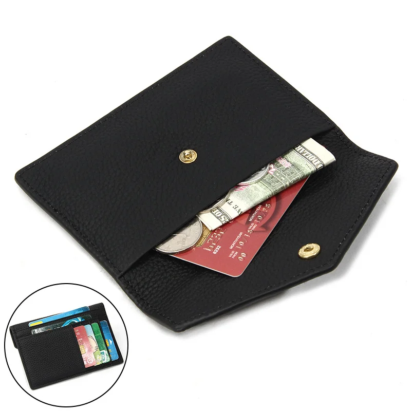 Leather Slim Wallet Minimalist Front Pocket Wallets RFID Blocking Credit Card Holder Holds up to 6 Cards for Men Women
Leather Slim Wallet Minimalist Front Pocket Wallets RFID Blocking Credit Card Holder Holds up to 6 Cards for Men Women