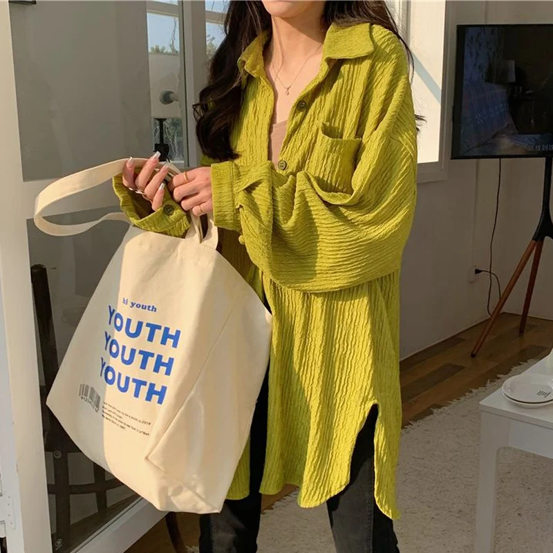 Spring Autumn Solid Color Fashion Long Sleeve Shirt Women Vintage Striped Casual Loose Blouse Button Patchwork Elegant Cardigan
Spring Autumn Solid Color Fashion Long Sleeve Shirt Women Vintage Striped Casual Loose Blouse Button Patchwork Elegant Cardigan