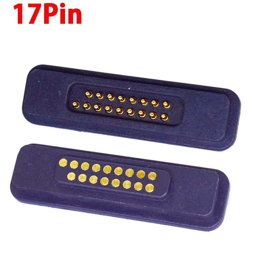 1 Pair 2A Waterproof Magnetic Pogo Pin Connector 17 Pin Spacing 2.54mm Male Female Spring Loaded DC Power Socket
1 Pair 2A Waterproof Magnetic Pogo Pin Connector 17 Pin Spacing 2.54mm Male Female Spring Loaded DC Power Socket