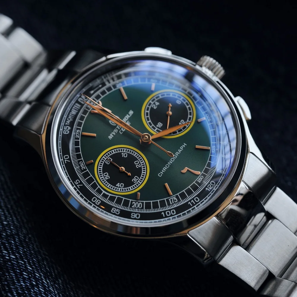 Mysterious Code Men Chronograph Watch 40mm Pilot Watches Panda Quartz Wristwatch Sport 50M Waterproof K1 Mirror VK64 Military
Mysterious Code Men Chronograph Watch 40mm Pilot Watches Panda Quartz Wristwatch Sport 50M Waterproof K1 Mirror VK64 Military