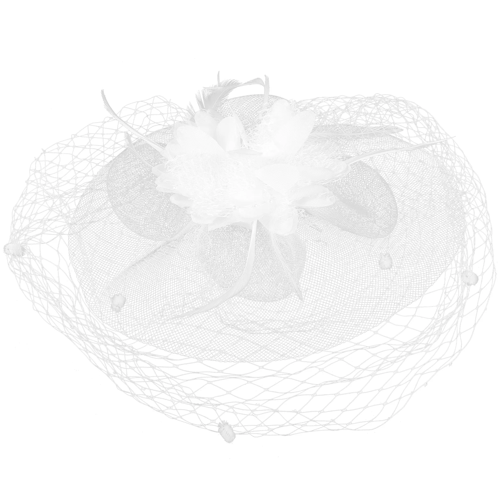 Fascinator Headdress Wedding Flower Mesh Veil Fascinator Hair Fascinator for Women
Fascinator Headdress Wedding Flower Mesh Veil Fascinator Hair Fascinator for Women
