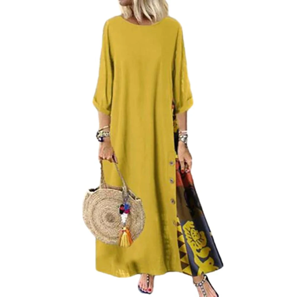 Floral Print Maxi Dress Women's Vintage Dress Oversized Casual Loose Robe Harajuku Style Spring and Summer Collection M 3XL
Floral Print Maxi Dress Women's Vintage Dress Oversized Casual Loose Robe Harajuku Style Spring and Summer Collection M 3XL