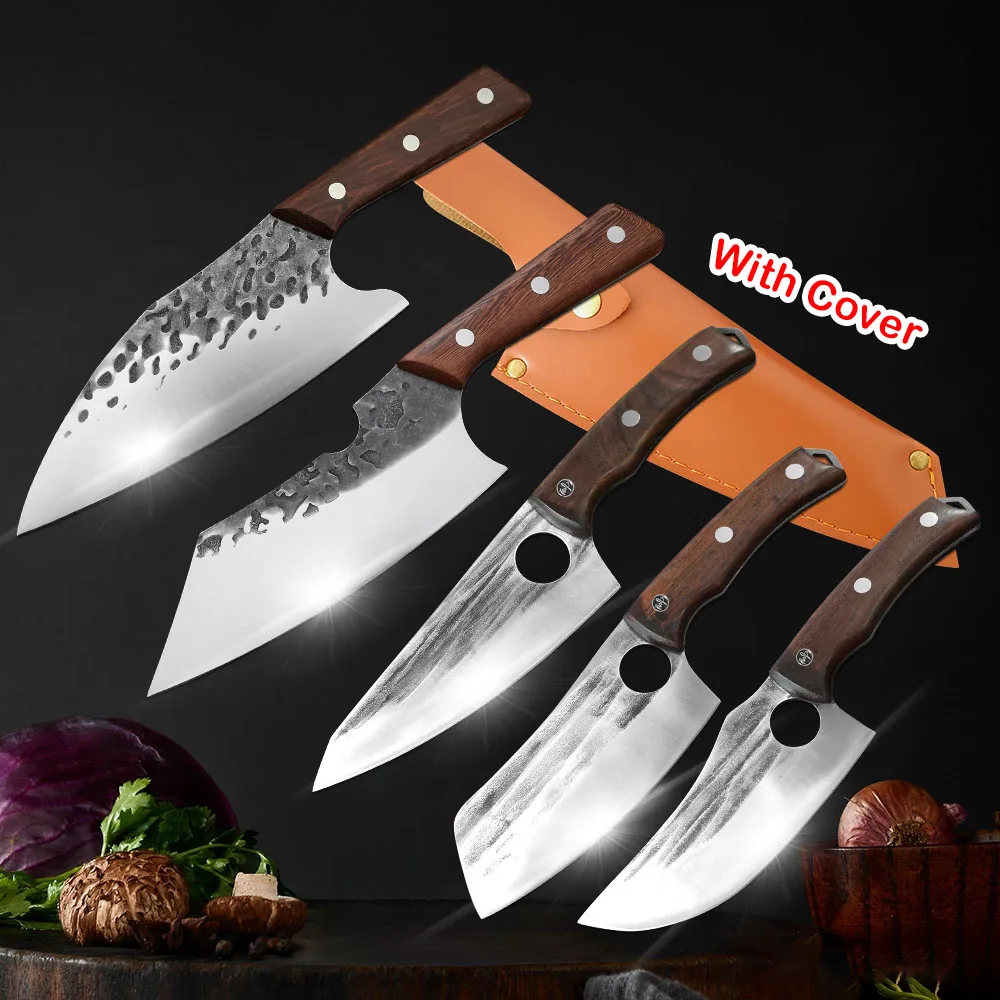 Stainless Steel Cleaver Knife Forged 1-5PCS Boning Cooking Tools Serbian Chef Slicing Cutter Meat Fruit Fishing Hunting Knife
Stainless Steel Cleaver Knife Forged 1-5PCS Boning Cooking Tools Serbian Chef Slicing Cutter Meat Fruit Fishing Hunting Knife