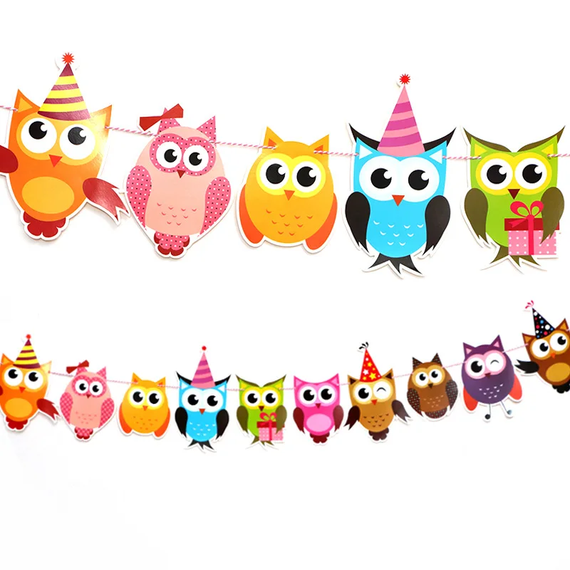 1.8M Cute Cartoon Owl Flag Pulling Banner Children's Birthday Baby Party Animal String Flag Hanging Bunting Background DIY Decor
1.8M Cute Cartoon Owl Flag Pulling Banner Children's Birthday Baby Party Animal String Flag Hanging Bunting Background DIY Decor