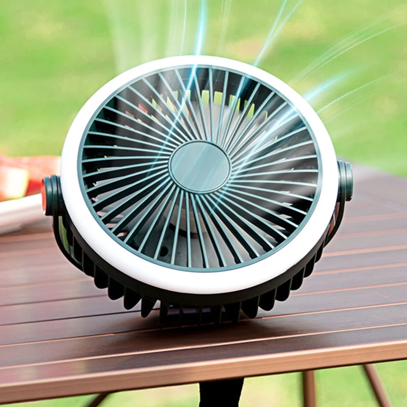 Portable Ceiling Fan with LED Lantern 2400mAh Rechargeable Camping Fan 4-Speed Hanging Fan for Tents Cars RV
Portable Ceiling Fan with LED Lantern 2400mAh Rechargeable Camping Fan 4-Speed Hanging Fan for Tents Cars RV