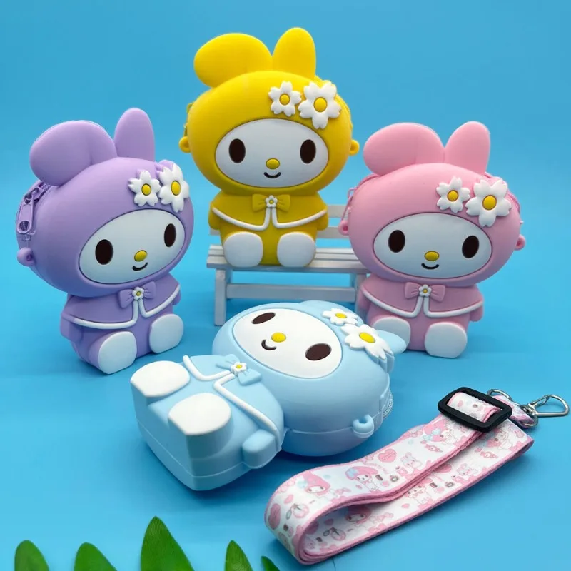 Sanrio Kawaii Kuromi My melody модный детский кошелек для хранения через плечо мультфильм 3D Маленькая девочка силиконовая сумка на плечо подарок на день рождения
Sanrio Kawaii Kuromi My melody модный детский кошелек для хранения через плечо мультфильм 3D Маленькая девочка силиконовая сумка на плечо подарок на день рождения