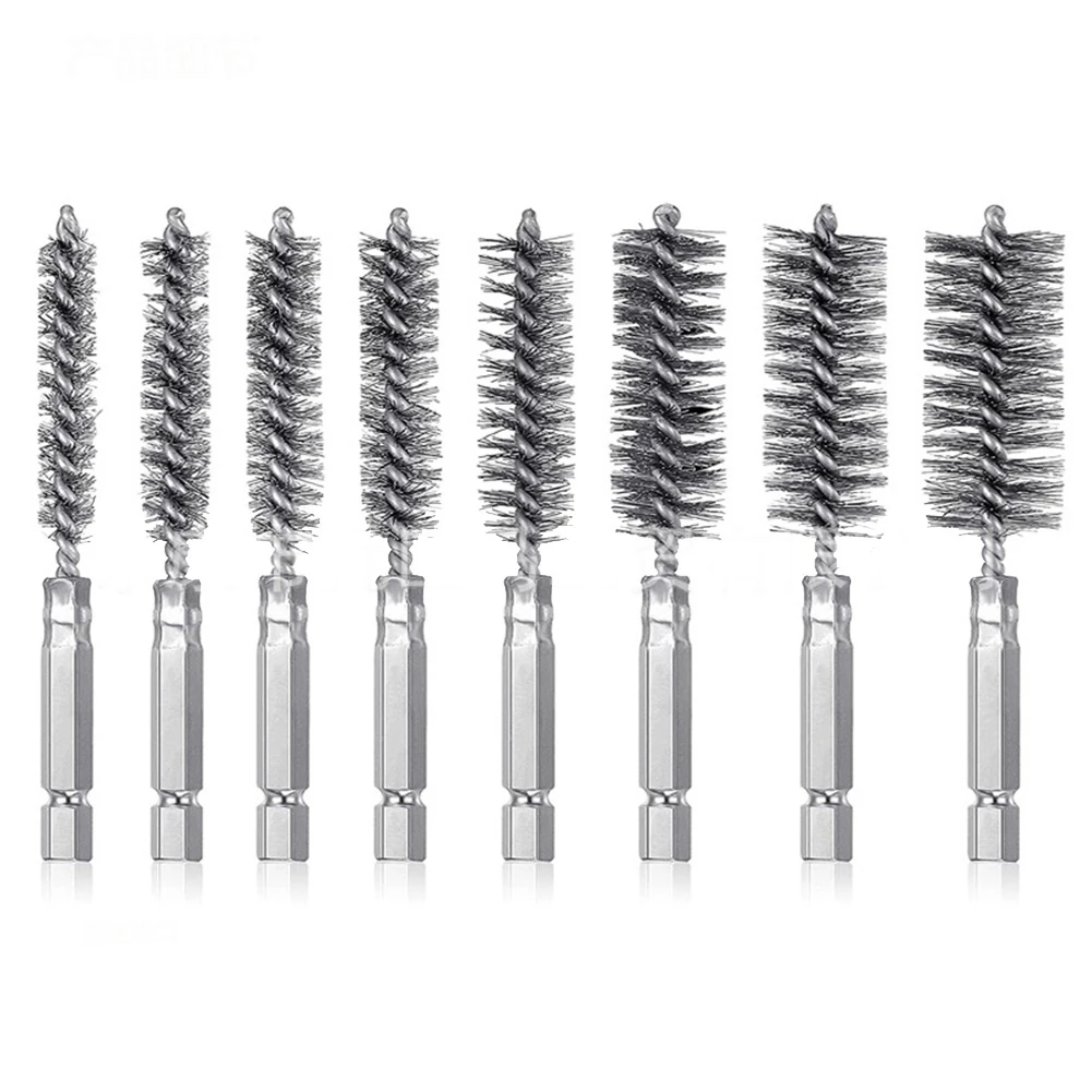 8pcs 8-19mm Wire Brush Wheel Cup Brush Set Stainless Steel Cleaning Brush Hex Handle Drill Brushes For Power Drill Impact Driver
8pcs 8-19mm Wire Brush Wheel Cup Brush Set Stainless Steel Cleaning Brush Hex Handle Drill Brushes For Power Drill Impact Driver