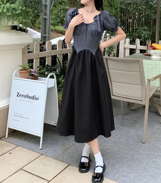 2024 Women's Plaid Dress Fashion Summer French A Line Long Dresses Holiday Midi Length Casual Girls Beautiful Dressess
2024 Women's Plaid Dress Fashion Summer French A Line Long Dresses Holiday Midi Length Casual Girls Beautiful Dressess