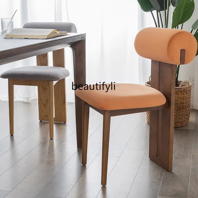Solid Wood Dining Chair Home Retro Simple Backrest Cosmetic Chair Middle Ancient Chair
Solid Wood Dining Chair Home Retro Simple Backrest Cosmetic Chair Middle Ancient Chair
