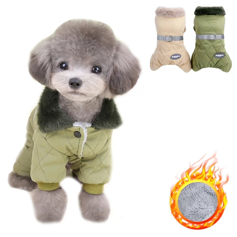Fur Collar Dog Overalls with D Ring Winter Dog Clothes for Small Dogs Puppy Jumpsuit Chihuahua Jacket Poodle Costumes Pet Coats
Fur Collar Dog Overalls with D Ring Winter Dog Clothes for Small Dogs Puppy Jumpsuit Chihuahua Jacket Poodle Costumes Pet Coats