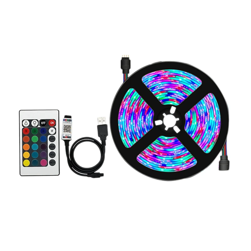 USB светодиодная подсветка с контроллером, гибкий Rgb контроллер 5V2835 с 24 клавишами, не водонепроницаемый задний фон для телевизора
USB светодиодная подсветка с контроллером, гибкий Rgb контроллер 5V2835 с 24 клавишами, не водонепроницаемый задний фон для телевизора