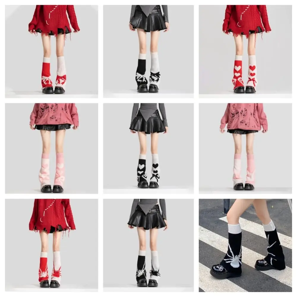 

Harajuku Jk Leg Warmers Fashion Nylon Lolita Y2k Leg Socks Printing Foot Cover Knitted Leg Cover Pile Socks