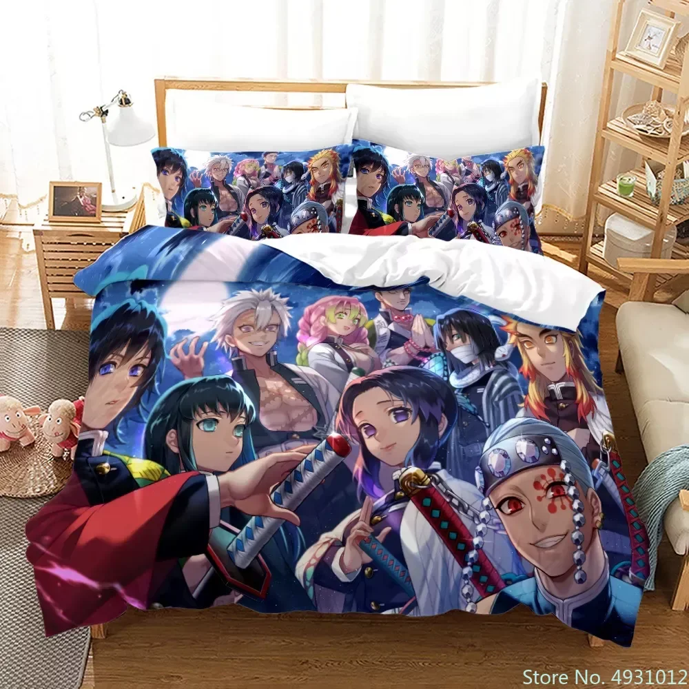 2023 Anime Demon Slayer Bedding Set Single Twin Queen King Size Children Kid Gift Bedroom Duvet Cover 3D Print Home Textiles
2023 Anime Demon Slayer Bedding Set Single Twin Queen King Size Children Kid Gift Bedroom Duvet Cover 3D Print Home Textiles