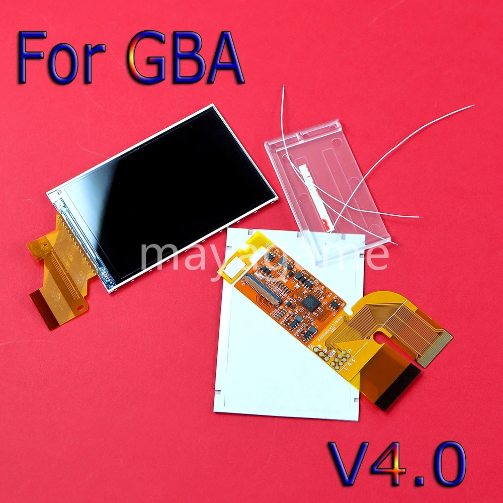 

1set Adjustable Levels High Brightness IPS Backlight for Nintend GBA Console V4.0 Backlit LCD Screen