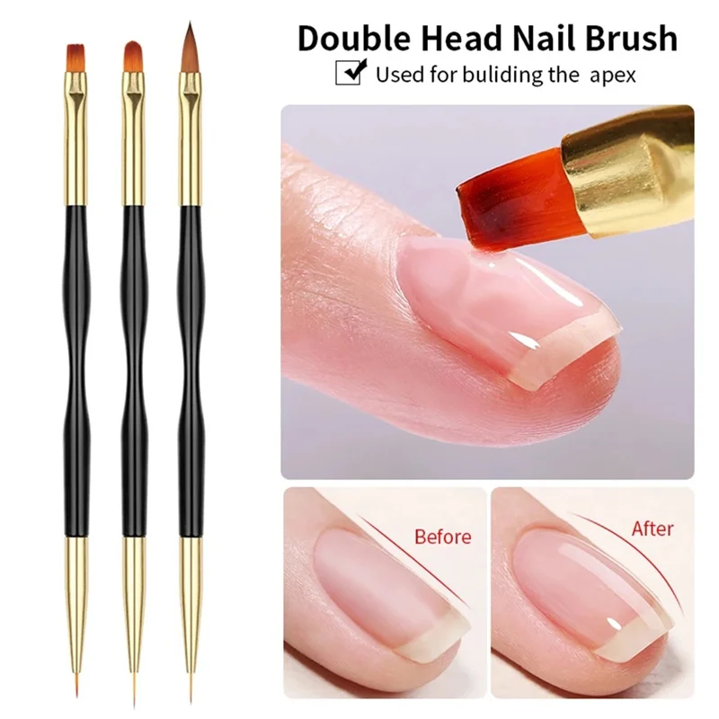 1Pc Double End Nail Brush Painting Drawing Lines Pen 3D Tips DIY UV Gel Flowers Dual End Nail Art Acrylic Brushes Nail Art Tools
1Pc Double End Nail Brush Painting Drawing Lines Pen 3D Tips DIY UV Gel Flowers Dual End Nail Art Acrylic Brushes Nail Art Tools