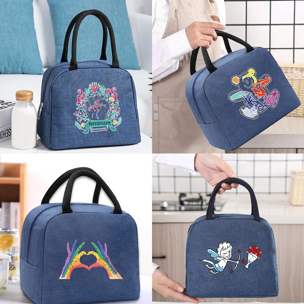 Insulated Lunch Bag Unisex Thermal Bag for Work Storage Food Picnic Cooler Tote Organizer Bag Color Pattern Lunch Handbag 
Insulated Lunch Bag Unisex Thermal Bag for Work Storage Food Picnic Cooler Tote Organizer Bag Color Pattern Lunch Handbag