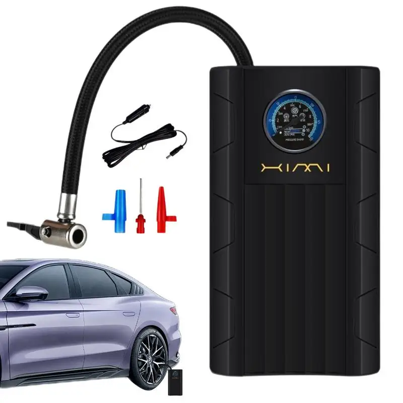 

Car Tire Inflator Portable Motorcycle Air Compressor Auto Smart Electric Tire Pump Automobile Accessories for Balls Cars Bikes