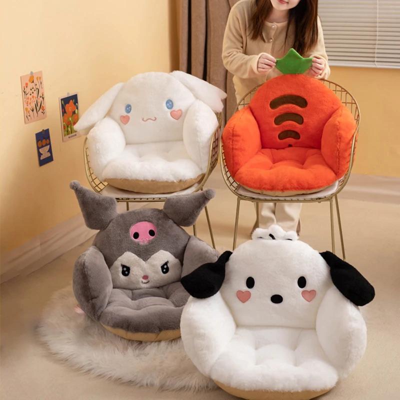Sanrio Cartoon Winter Plush Half Surrounded Black Kuromi Cinnamoroll Cushion Backrest Dormitory Office Non-slip Chair Cushion
Sanrio Cartoon Winter Plush Half Surrounded Black Kuromi Cinnamoroll Cushion Backrest Dormitory Office Non-slip Chair Cushion
