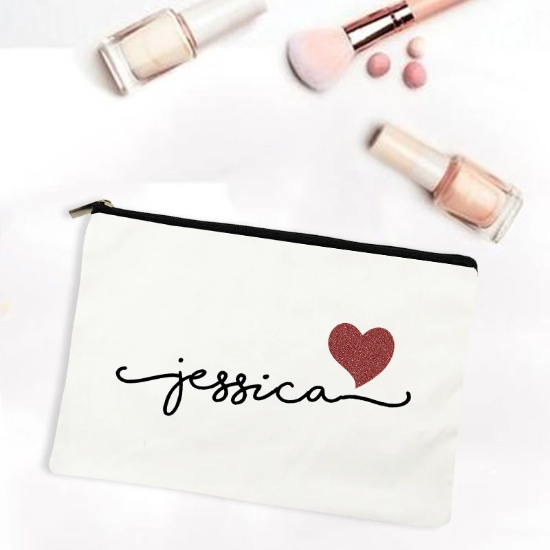 Personalized Bridesmaid Maid of Honor Holiday Wedding Bachelorette Party Gifts Canvas Monogram Cosmetic Zipper Pouch Makeup Bag
Personalized Bridesmaid Maid of Honor Holiday Wedding Bachelorette Party Gifts Canvas Monogram Cosmetic Zipper Pouch Makeup Bag