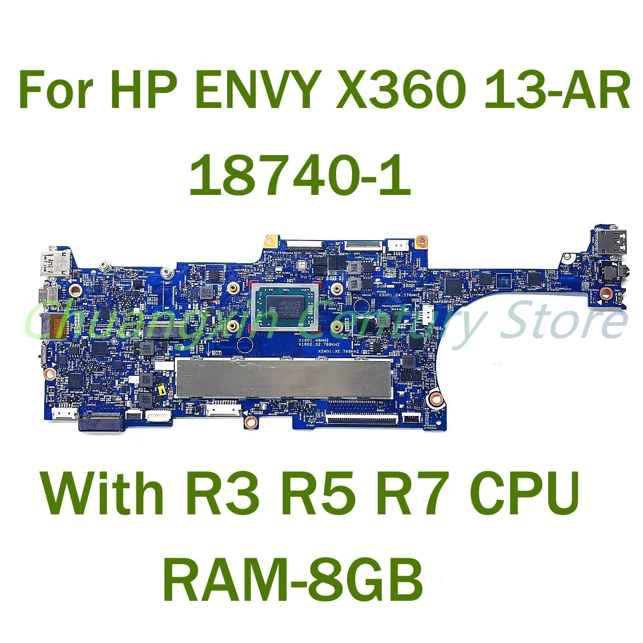 For HP ENVY X360 13-AR Laptop motherboard 18740-1 with With R3 R5 R7 RAM-8GB CPU 100% Tested Fully Work
For HP ENVY X360 13-AR Laptop motherboard 18740-1 with With R3 R5 R7 RAM-8GB CPU 100% Tested Fully Work