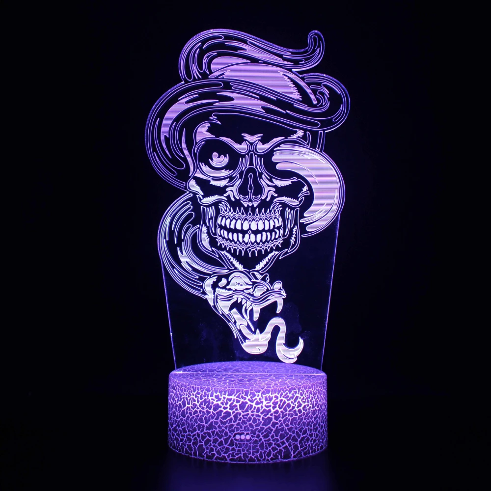Nighdn Halloween 7 Colors Night Lamp Bedroom Horror Atmosphere Lights LED Bedside Decorative Nightlight 3D Desk Table Lamps Gift
Nighdn Halloween 7 Colors Night Lamp Bedroom Horror Atmosphere Lights LED Bedside Decorative Nightlight 3D Desk Table Lamps Gift