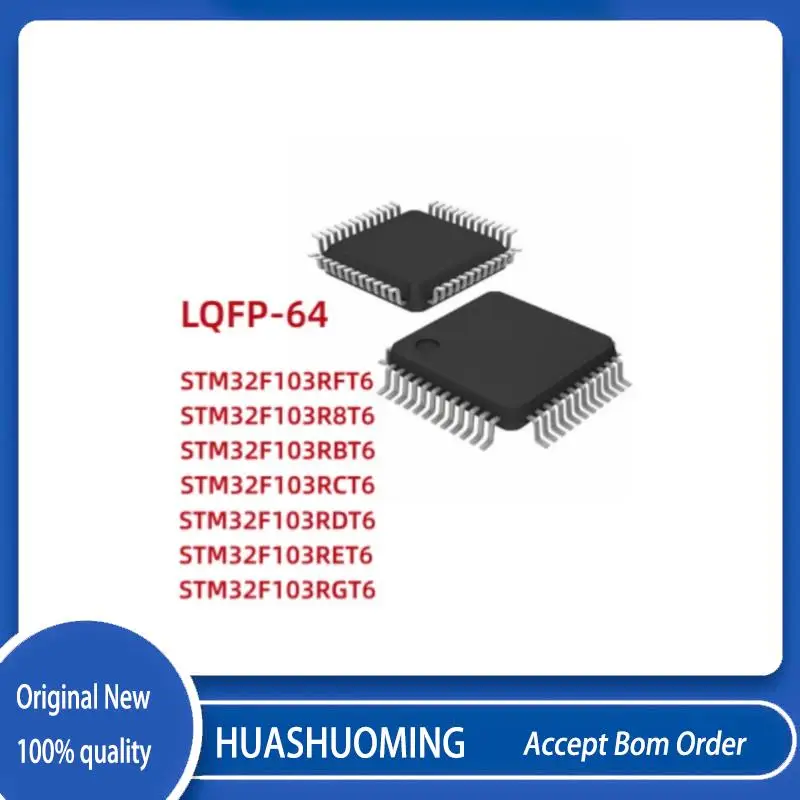 

5Pcs/Lot STM32F103R8T6 STM32F103RBT6 STM32F103RCT6 STM32F103RDT6 STM32F103RET6 STM32F103RFT6 STM32F103RGT6 LQFP64