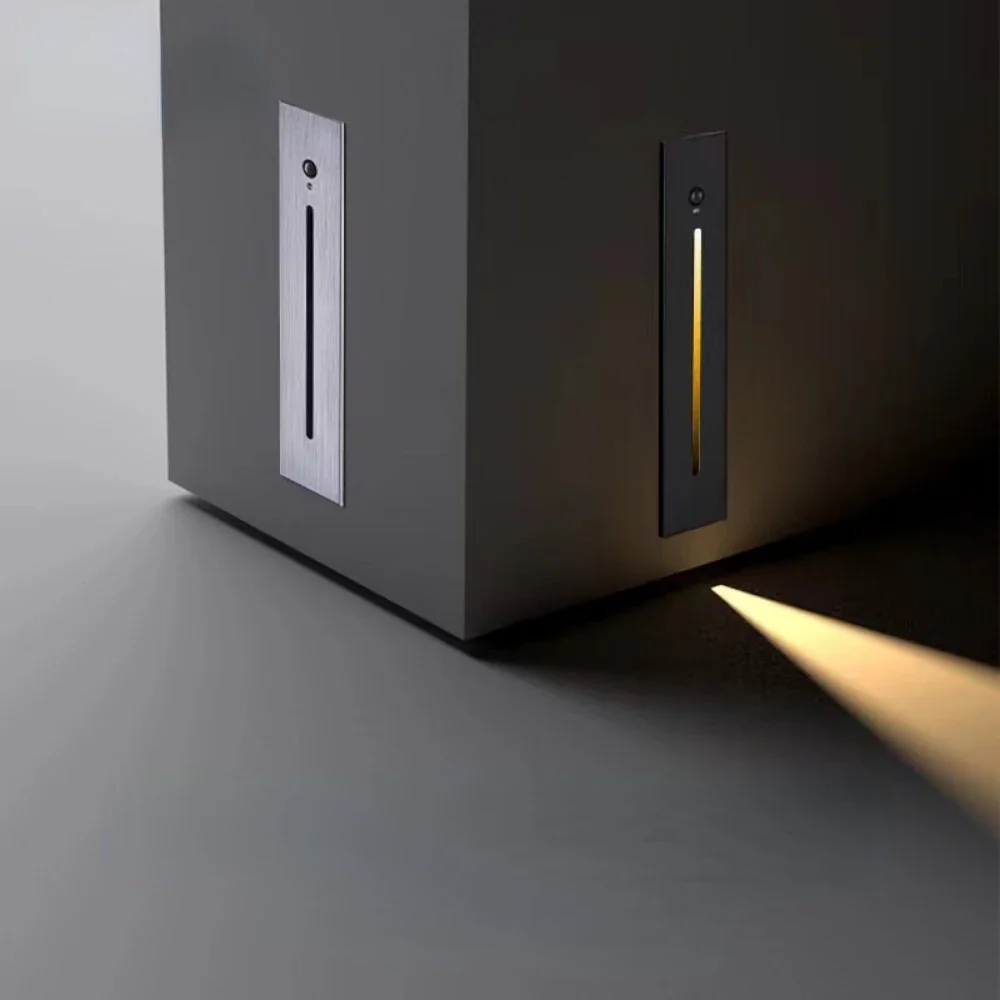 

Smart Motion Sensor Night Lighting Embedded Wall Lamp Human Body Induction LED Stair/Step/Corridor/Hallway/Pathway/Kitchen Light