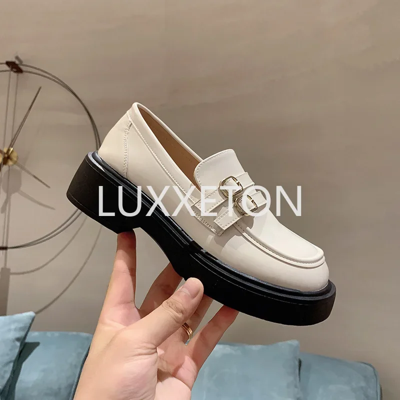 

Chunky Loafers Women Lolita Mary Jane loafers Shoes For Woman Spring Platform Ladies Loafers Vintage Soft Slip On Oxford Shoes