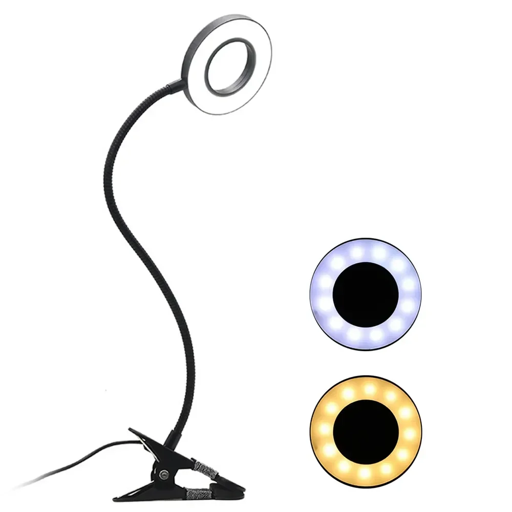 Clip-on Desk Lamp USB Flexible Reading Table Lamp Dimming Eye Protection Makeup Light For Nail Beauty Travel Bedroom Lighting
Clip-on Desk Lamp USB Flexible Reading Table Lamp Dimming Eye Protection Makeup Light For Nail Beauty Travel Bedroom Lighting