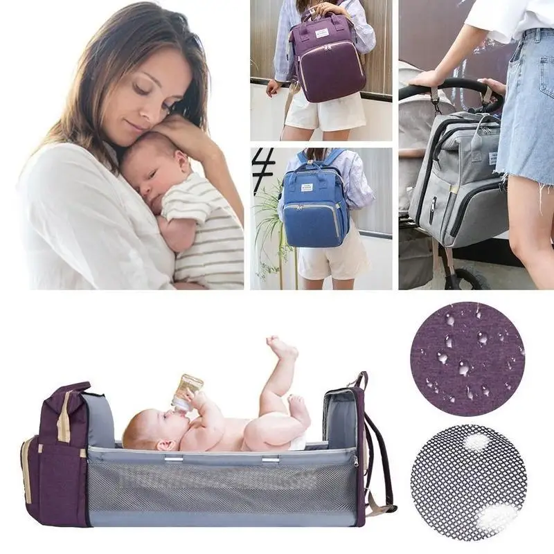Portable Diaper Bag Mummy Backapack Folding Baby Bassinet Bed Diaper Changing Pads
Portable Diaper Bag Mummy Backapack Folding Baby Bassinet Bed Diaper Changing Pads