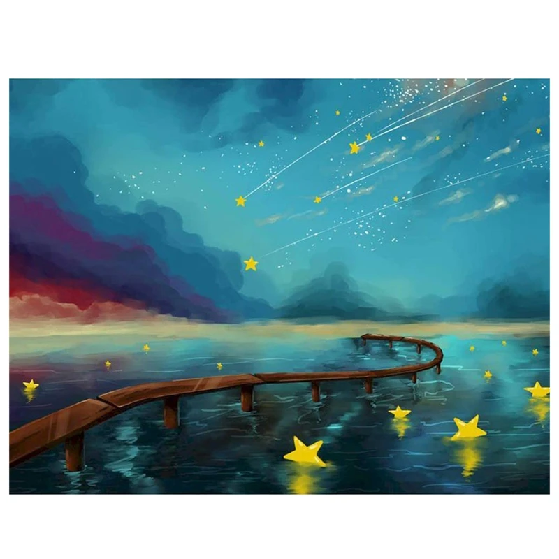 Adult Digital Painting, Digital Kit Painting On Canvas, Children's Beginner Oil Painting Kit-Stars Fall Into The Sea
Adult Digital Painting, Digital Kit Painting On Canvas, Children's Beginner Oil Painting Kit-Stars Fall Into The Sea