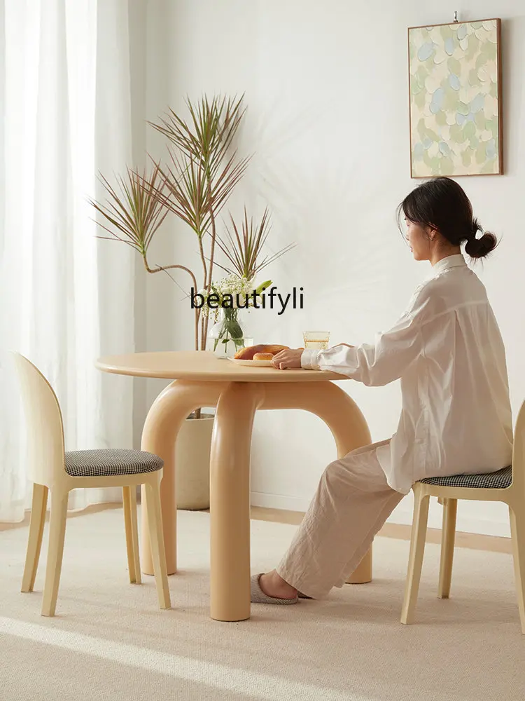 zq French Dining Table Nordic Cream round Table round Modern Simple Home Leisure Restaurant Dining Table
zq French Dining Table Nordic Cream round Table round Modern Simple Home Leisure Restaurant Dining Table