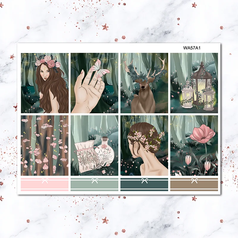 Forest Elf Sticker Set Notebook Stationery Stickers Decorative Sticker DIY Diary Scrapbooking album Stickers School Supplies
Forest Elf Sticker Set Notebook Stationery Stickers Decorative Sticker DIY Diary Scrapbooking album Stickers School Supplies