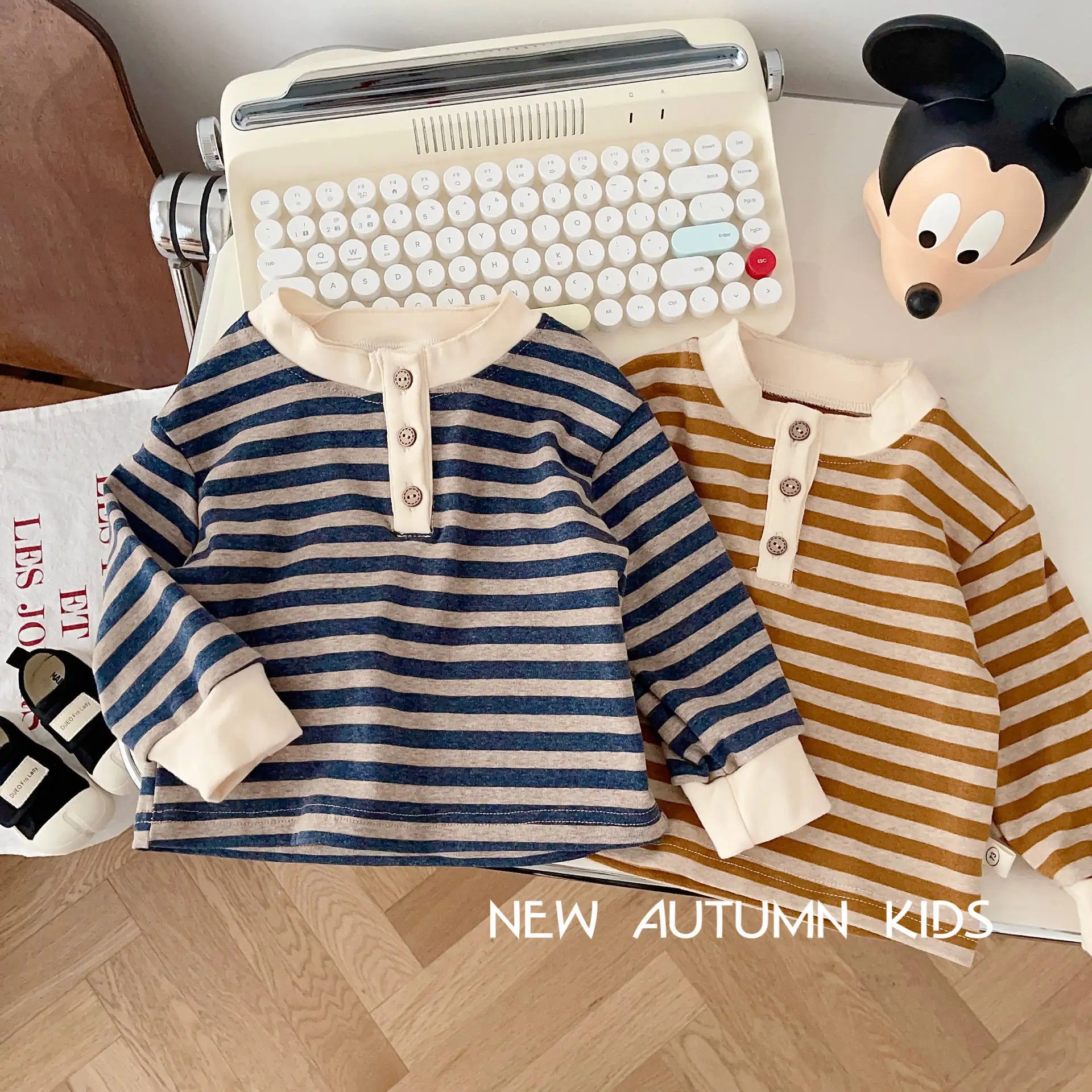 Children's Korean Cotton Base Shirt 0-6 Years Old 2023 Autumn Boys Fashion Autumn Striped T-shirt for Baby Girls
Children's Korean Cotton Base Shirt 0-6 Years Old 2023 Autumn Boys Fashion Autumn Striped T-shirt for Baby Girls