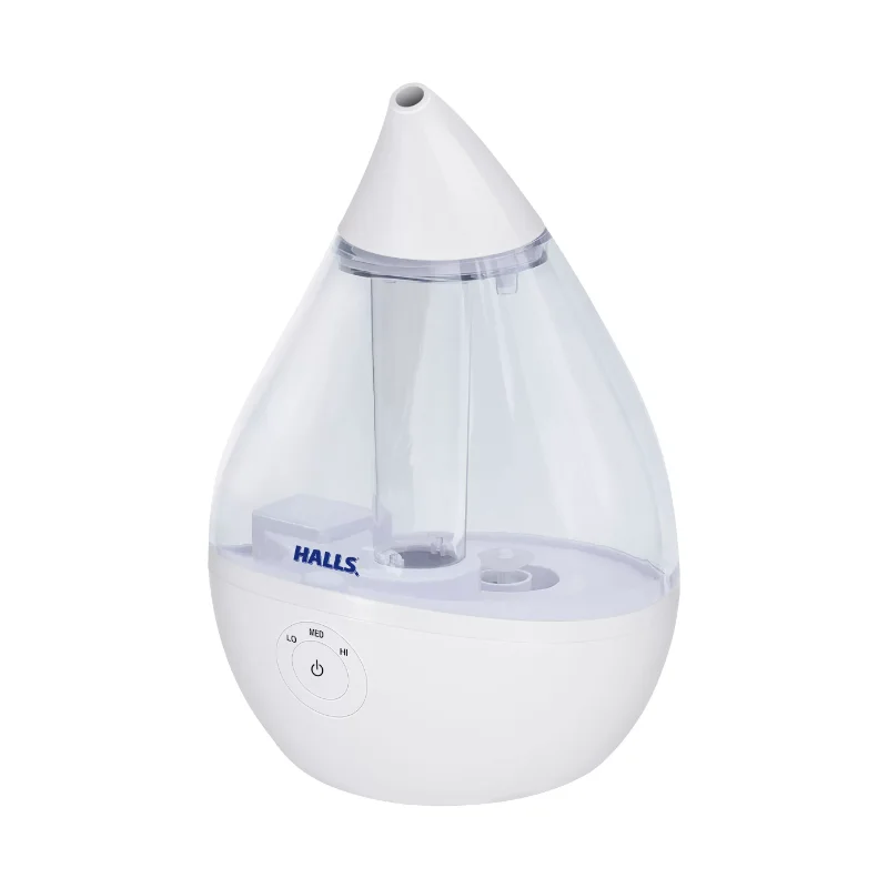 Droplet Cool Mist Humidifier, 0.5 GAL, Clear/White
Droplet Cool Mist Humidifier, 0.5 GAL, Clear/White