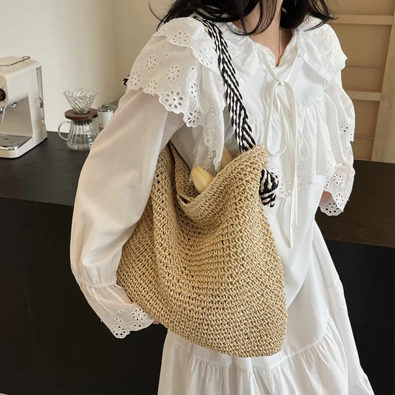 Vintage Handmade Raffia Crossbody Bag 8 Sf9cde9fdf051407ea68722b71ba66355z